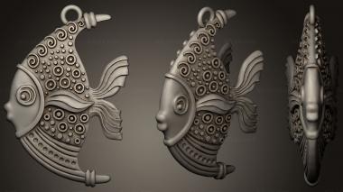 Jewelry Angle Fish 3d model